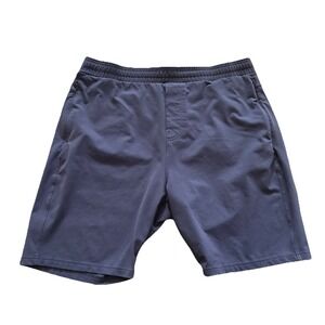 Public Rec Men's 42 Shorts Navy Performance 9" Inseam Zip Pocket